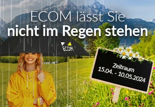 ECOM lässt Sie nicht im Regen stehen